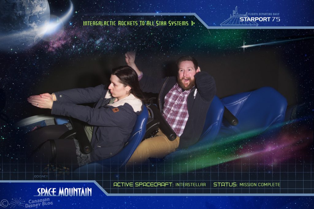 Ryan and Lauren on Space Mountain
