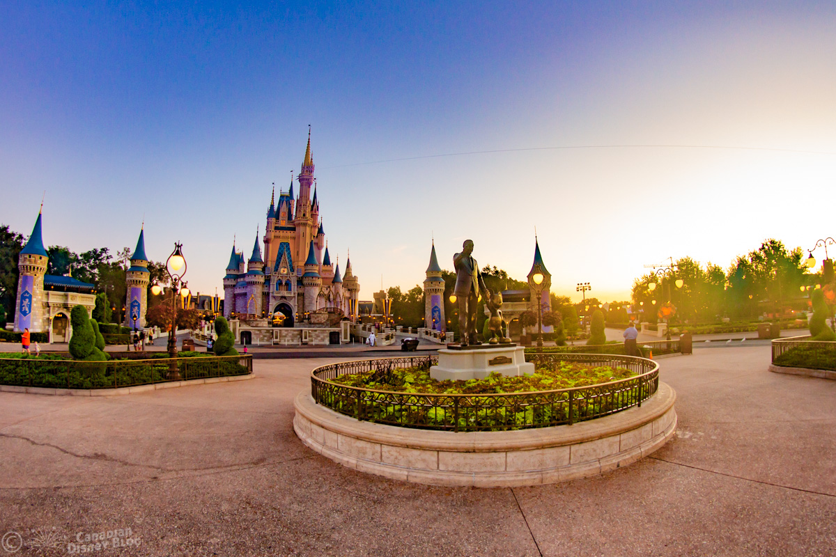 Early Morning at Cinderella Castle in the Magic Kingdom