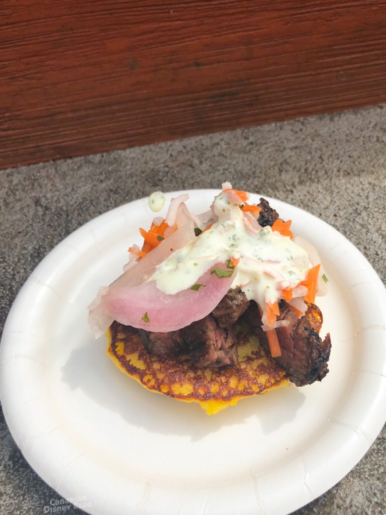 Charred Chimichurri Skirt Steak from Flavors of Fire booth at Epcot Food & Wine Festival