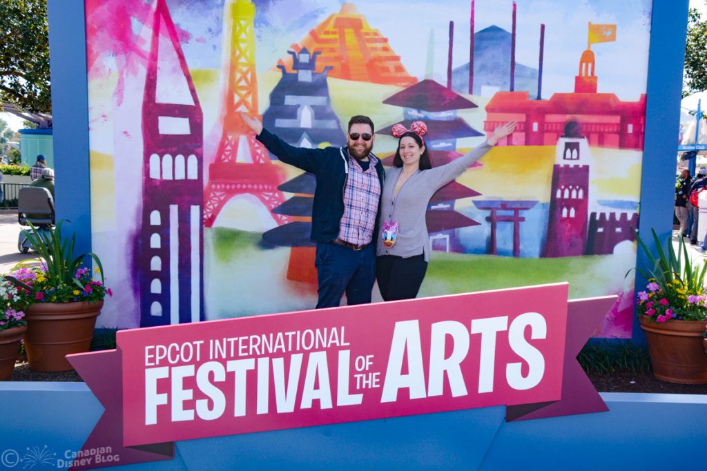 Ryan and Lauren at the Epcot Festival of the Arts