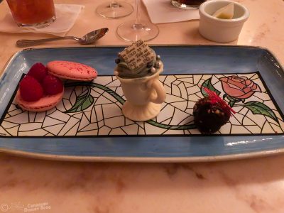 Dessert Trio at the Be Our Guest Restaurant