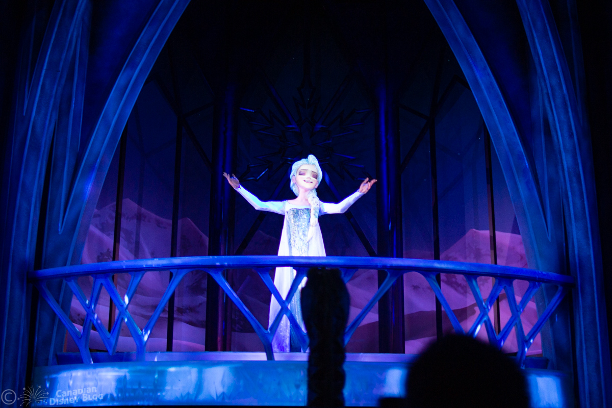 Elsa from Frozen Ever After at Epcot