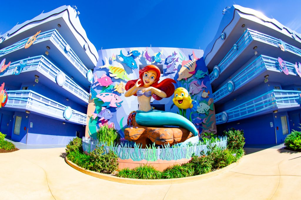 Little Mermaid Statue at Disney's Art of Animation Resort